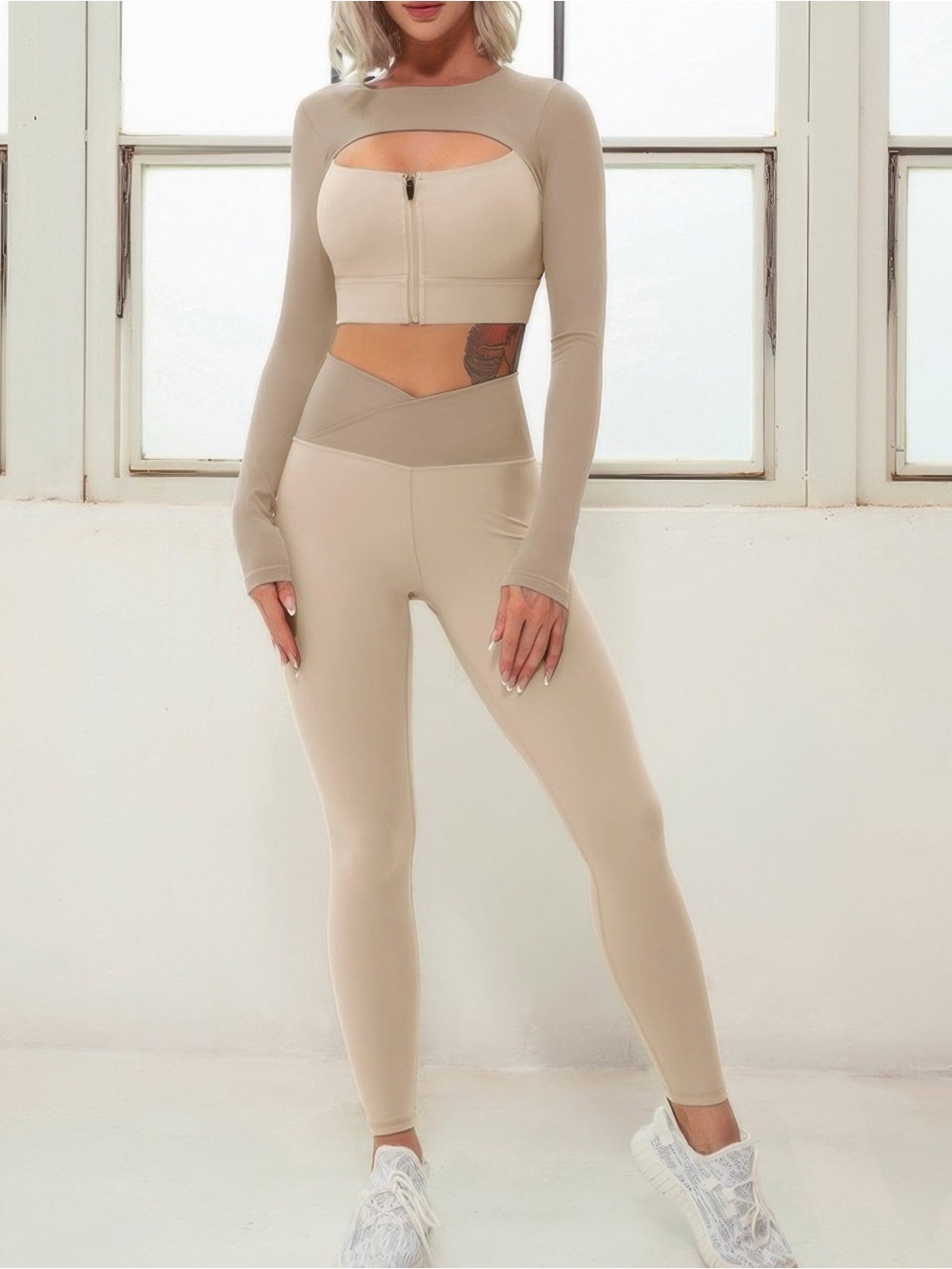 Color Block Two Piece Set